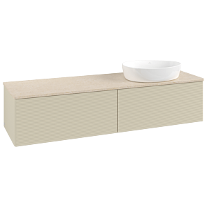 Villeroy & Boch Antao Waschtischunterschrank 1600x360x500mm L38113HJ mit Beleuchtung mit Struktur FK/AP: HJ/3