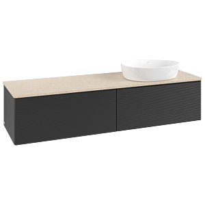 Villeroy & Boch Antao Waschtischunterschrank 1600x360x500mm L38113PD mit Beleuchtung mit Struktur FK/AP: PD/3