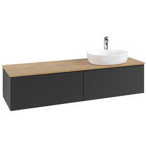 Meuble sous-vasque Villeroy &amp; Boch Antao 1600x360x500mm L38151PD avec éclairage avec structure FK/AP: PD/1