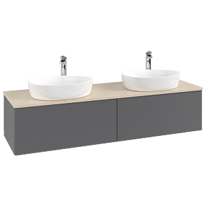 Meuble sous-vasque Villeroy &amp; Boch Antao 1600x360x500mm L39153GK avec éclairage avec structure FK/AP: GK/3