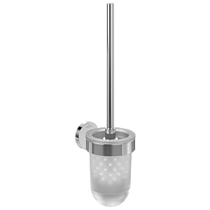 Villeroy et Boch Elements Tender ensemble brosse WC TVA15101600061 94x353x118mm, verre dépoli, avec brosse WC, chromé