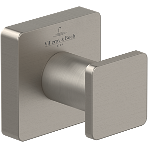 Villeroy and Boch Elements Striking towel hook TVA15201100064 brushed nickel black, 45x45x44mm