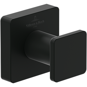 Villeroy und Boch Elements Striking Handtuchhaken TVA152011000K5 matt black, 45x45x44mm