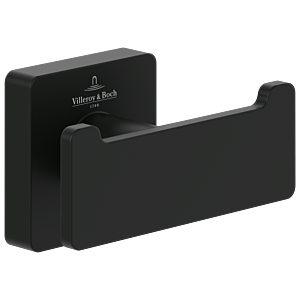 Villeroy und Boch Elements Striking Doppel-Handtuchhaken TVA152012000K5 matt black, 80x44x45mm