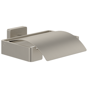 Villeroy und Boch Elements Striking Toilettenpapierhalter TVA15201300064 131x45x115mm, mit Deckel, brushed nickel black