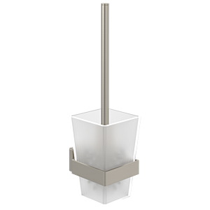 Villeroy and Boch Elements Striking toilet brush set TVA15201700064 94x340x118mm, frosted glass, with toilet brush, brushed nickel black