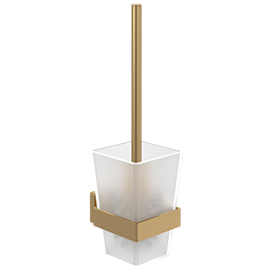 Villeroy et Boch Elements Set de brosse de toilette Striking TVA15201700076 94x340x118mm, verre dépoli, avec brosse de toilette, or brossé