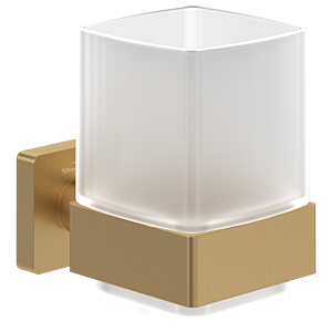 Villeroy und Boch Elements Striking Glashalter TVA15201900076 99x100x123mm, Glas satiniert, brushed gold