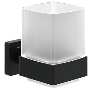 Villeroy und Boch Elements Striking Glashalter TVA152019000K5 99x100x123mm, Glas satiniert, matt black