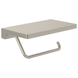 Villeroy und Boch Elements Striking Toilettenpapierhalter TVA15202300064 200x110x79mm, mit Ablage, brushed nickel black