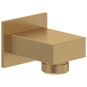 Villeroy & Boch Universal Showers Wandanschlussbogen TVC00045700076 eckig, Wandmontage, brushed gold