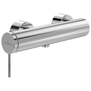 Villeroy und Boch Loop + Friends Einhebel-Duscharmatur TVS10630115361 mit Rückflussschutz, Wandmontage, chrom