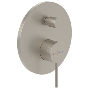 Villeroy and Boch Loop + Friends trim set TVS10635311364 concealed single lever bath mixer, diverter, wall mounting, brushed nickel black