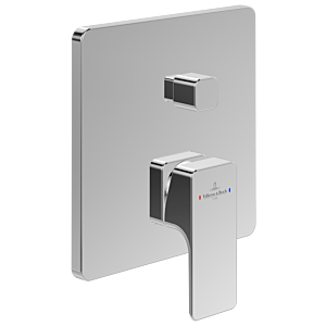 Set de finition Villeroy et Boch Subway 3.0 TVS11200300061 mitigeur monocommande bain encastré, avec inverseur, montage mural, chromé