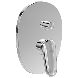 Villeroy und Boch Antao Fertigmontageset TVT11100100061 Unterputz-Einhebelmischer, Wandmontage, chrom