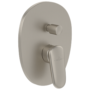 Villeroy and Boch Antao trim set TVT11100100064 concealed single lever mixer, wall mounting, brushed nickel black