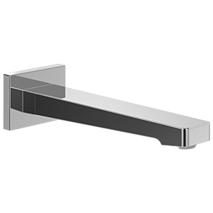 Bec baignoire Villeroy et Boch Square TVT12500200061 75x55x224mm pour montage mural chrome