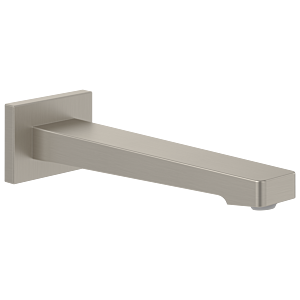 Villeroy und Boch Architectura Square Badewannenauslauf TVT12500200064 Wandmontage, brushed nickel black