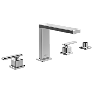 Villeroy und Boch Mettlach Vierloch-Wannenrandarmatur TVT12600200061 Standmontage, chrom