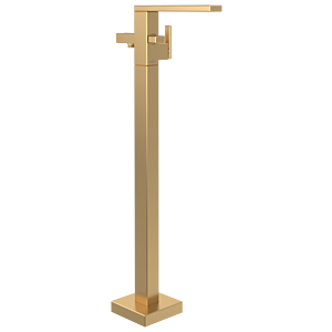 Villeroy and Boch Mettlach single lever bath mixer TVT12600300076 floor standing, brushed gold