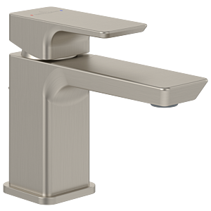 Villeroy and Boch Subway 3.0 single lever basin mixer TVW11200100064 with pop-up waste set, brushed nickel black