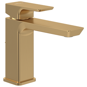 Villeroy and Boch Subway 3.0 single lever basin mixer TVW11200200076 with pop-up waste set, brushed gold