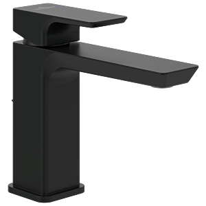 Villeroy et Boch Subway 3.0 monocommande mitigeur lavabo TVW112002000K5 avec tirette garniture de vidange , noir mat