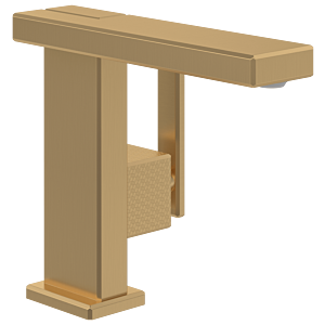 Villeroy and Boch Mettlach single lever basin mixer TVW12600100076 without pop-up waste, adjustable aerator, brushed gold