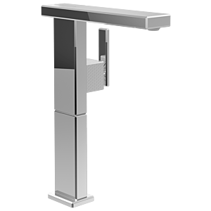 Villeroy und Boch Mettlach Einhebel-Waschtischarmatur TVW12600300061 erhöht, ohne Ablaufgarnitur, verstellbarer Strahlregler, chrom