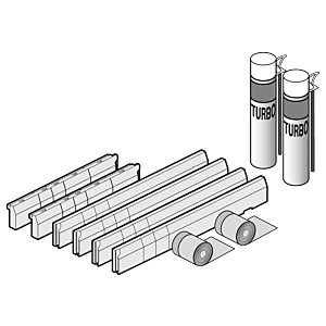 Villeroy & Boch installation set U91411100 for shower trays, 1200 x 800 - 1800 x 1000