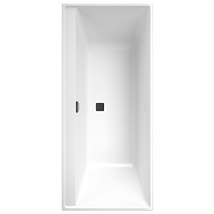 Villeroy and Boch Collaro rectangular bathtub UBA170COR2NV-01 170x75cm, built-in version black matt, tub color white alpine