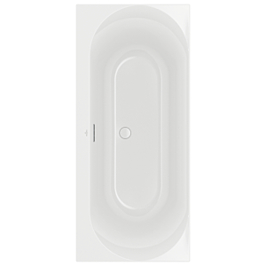 Villeroy and Boch Loop &amp; friends corner bath duo UBA170LOF2V-01 170x75cm, oval inner shape, white