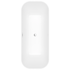 Villeroy und Boch Finion Rechteck-Freistehwanne 177FIN7A100V4RW 170 x 70 cm, stone white, chrom