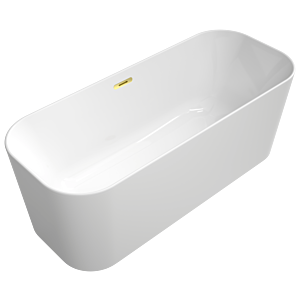 Villeroy &amp; Boch Finion freestanding bathtub 177FIN7A300V401 170x70cm, white, gold