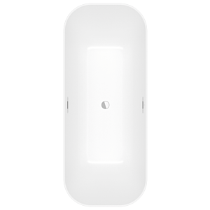 Villeroy und Boch Finion Rechteck-Freistehwanne 177FIN7N100V3RW 170 x 70 cm, Wasserzulauf, Emotion, stone white, chrom