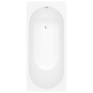 Villeroy and Boch Oberon 2.0 rectangular bathtub UBQ181OBR2DV-RW 180x80cm, stone white