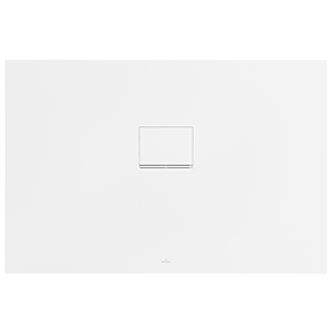 Villeroy und Boch Squaro Infinity Duschwanne UDQ1280SQI2V-RW 120 x 80 x 4 cm, Stone White, universal einbaubar