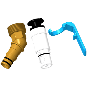 Villeroy und Boch Wasserzulauf UPCON0137 Wasserdurchfluss 20 l/min, integriert in Überlauf