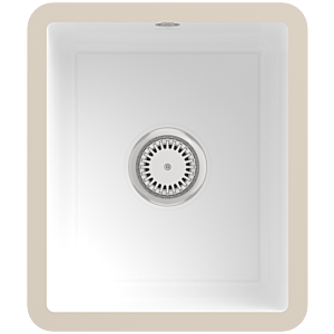 Villeroy und Boch Unterbauspüle 332401KG mit Ablaufgarnitur und Handbetätigung, Snow White