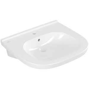 Villeroy & Boch ViCare Waschtisch 411960T2 weiss AntiBac c-plus, 60x55cm, mit Hahnloch