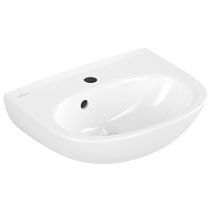 Villeroy und Boch O.novo Waschtisch 43404501 45x36cm, oval, Hahnloch mit Überlauf, weiß