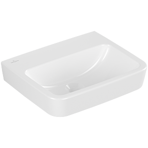 Villeroy und Boch O.novo Handwaschbecken 43444801 45 x 37 cm, eckig, ohne Hahnloch, ohne Überlauf, weiß