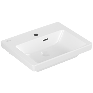 Villeroy et Boch Subway 3.0 lave-mains 437050RW 50x40cm, avec trou pour robinet / avec trop-plein, stone white C-plus