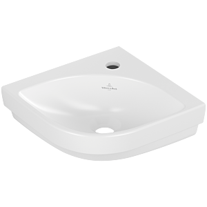 Villeroy et Boch Subway 3.0 coin lave-mains 437146RW longueur de pied 32cm, avec trou pour robinet / sans trop-plein, blanc pierre C-plus