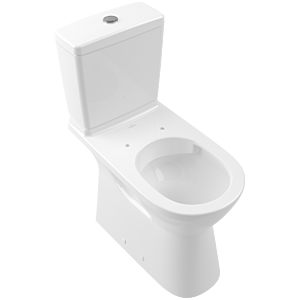 Villeroy und Boch ViCare Stand-Tiefspül-WC 4620R0T2 weiß AntiBac C-Plus, für Kombination, Abgang waagerecht, DirectFlush