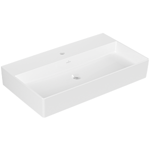 Villeroy & Boch Memento 2.0 Waschtisch 4A2281R1 80 x 47 cm, weiß alpin C-plus, mit Hahnloch, ohne Überlauf