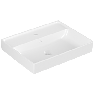 Villeroy and Boch Collaro washbasin 4A3356RW without overflow, 55x44cm, stone white C-plus