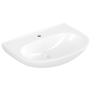 Villeroy et Boch O.novo lavabo 4A4066R1 65x48cm, ovale, trou pour robinetterie sans trop-plein, blanc C-plus
