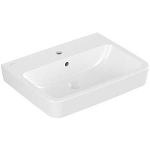Villeroy et Boch Lavabo à encastrer / à poser O.novo 4A416G01 60x46cm, carré, avec trou pour robinet, avec trop-plein, blanc