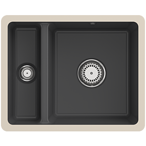 Villeroy et Boch 675801i4 avec garniture de vidage et fonctionnement manuel, Graphit